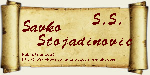 Savko Stojadinović vizit kartica